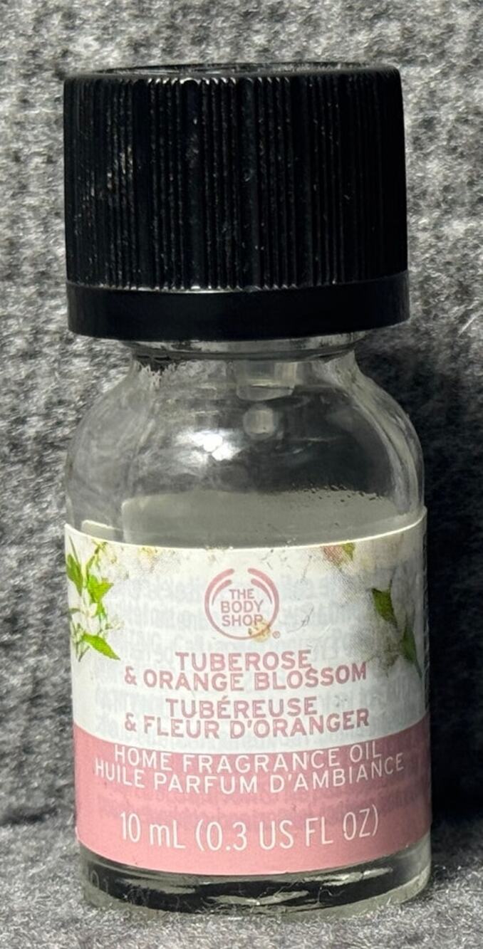 The Body Shop Tuberose & Orange Blossom Home Fragrance Oil 10mL/0.3oz - 70% Full